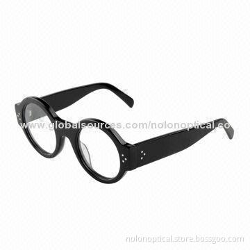 Round Fashion Eyes Optical Frames of Italy Design, Customized Logos Welcomed